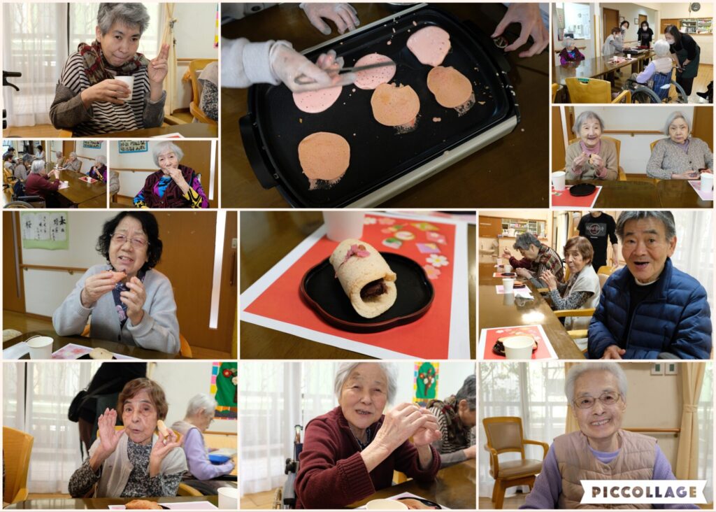 ひな祭り　桜餅作り