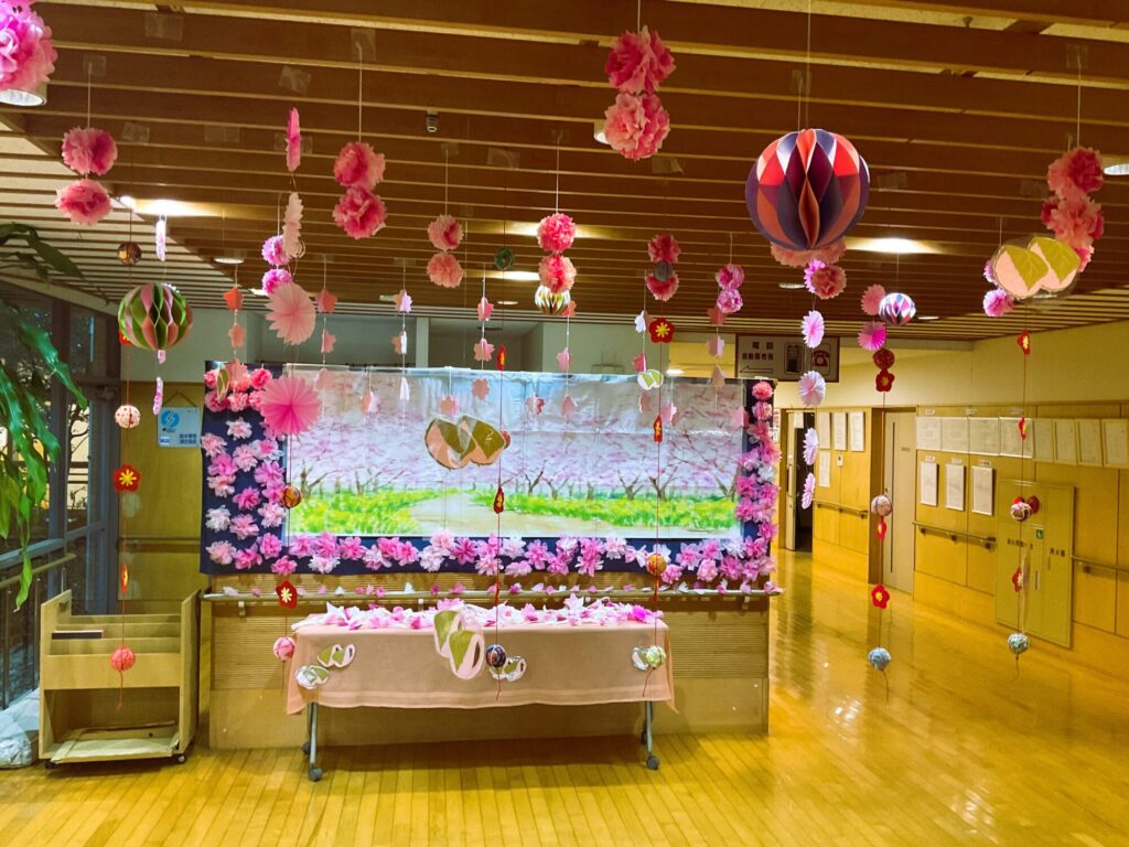 令和８年３月　桜飾り